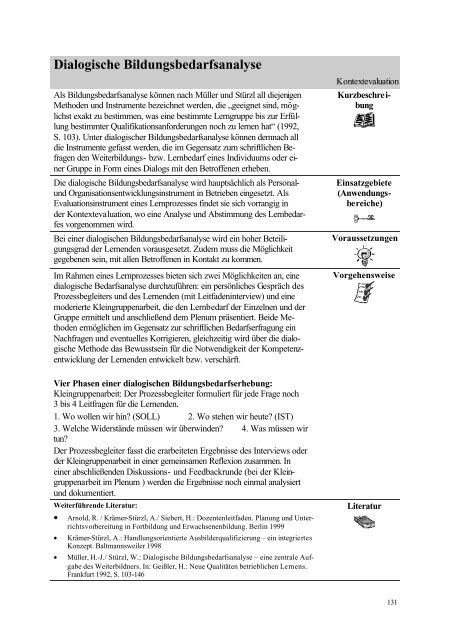 Lernwirkungen neuer Lernformen - ABWF