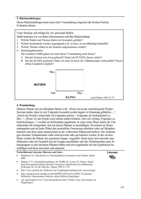 Lernwirkungen neuer Lernformen - ABWF