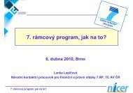 7. rÃ¡mcovÃ½ program, jak na to?