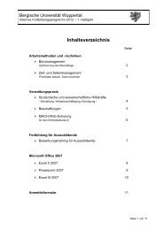 MACH-Web-Schulung für den Drittmittelbereich - Bergische ...