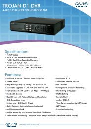 TROJAN D1 DVR - Qvis Security