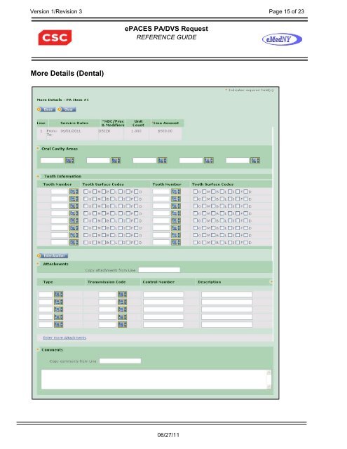 5010 ePACES PA-DVS Quick Reference Guide - eMedNY