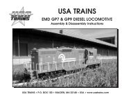 Assembly & Disassembly Instructions - USA Trains