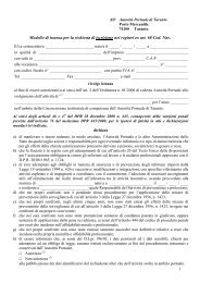 Modello di istanza per la richiesta di iscrizione nei registri ex art. 68 ...