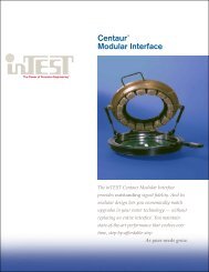 Centaurâ¢ Modular Interface - InTest Corporation