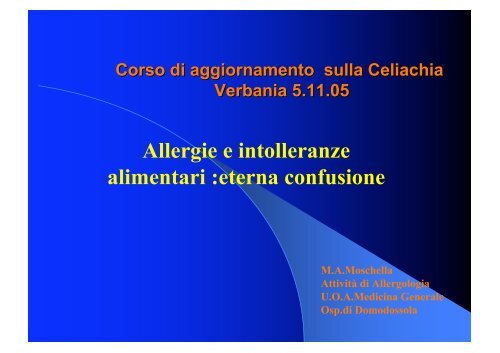 Allergie e intolleranze alimentari :eterna confusione (file pdf)