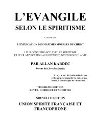 L'EVANGILE SELON LE SPIRITISME - Union Spirite Belge