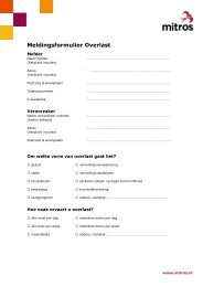 Meldingsformulier overlast (pdf) - Mitros