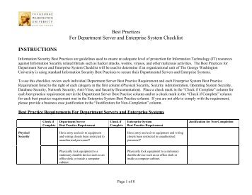 Best Practices For Department Server and Enterprise System ...