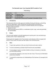Print Policy (68KB pdf) - Newcastle Hospitals