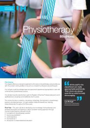 Physiotherapy BSc(Hons) leaflet