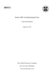 Hawk-i HPC Cloud Benchmark Tool - EPCC - University of Edinburgh