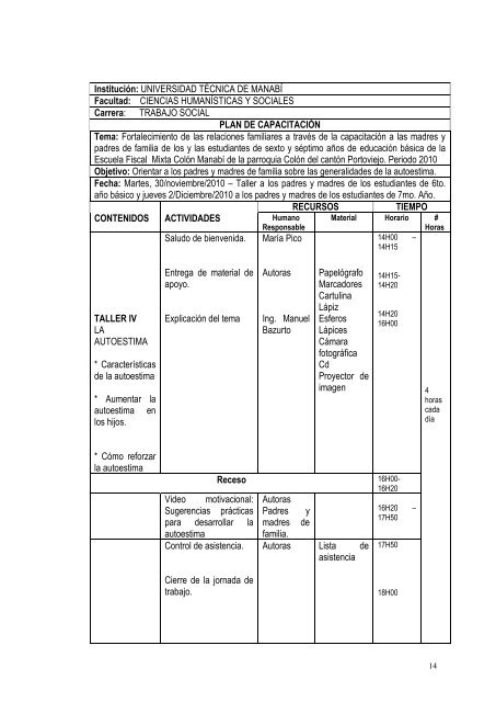 trabajo comu - Repositorio UTM - Universidad TÃ©cnica de ManabÃ­