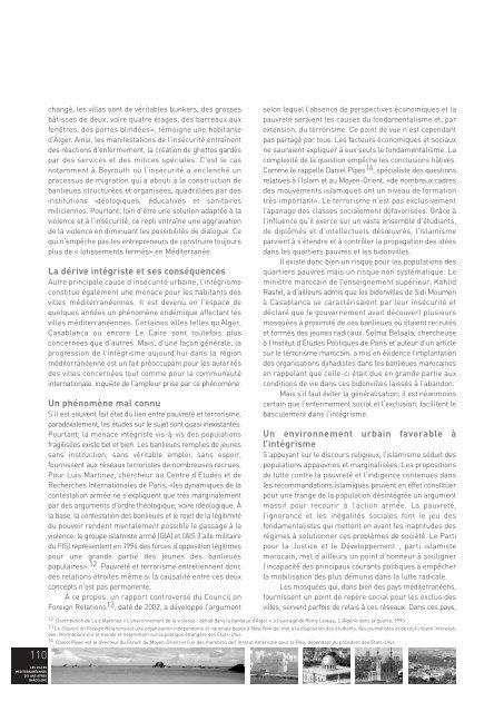 seconde partie du rapport - Institut de la MÃ©diterranÃ©e