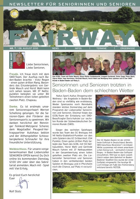 fairway - Golfclub Bad Liebenzell eV