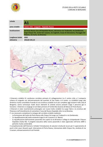 A1 - Centro cittÃ  - Ospedale nuovo - Geo-Portale del Comune di ...