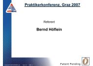 Praktikerkonferenz, Graz 2007 Bernd Höflein - Pumpen Praktiker ...