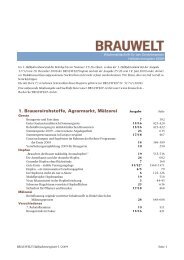 1. Brauereirohstoffe, Agrarmarkt, Mälzerei - Fachverlag Hans Carl ...