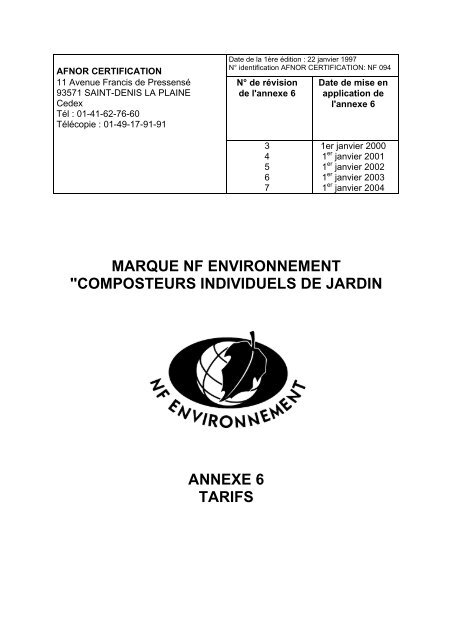 Composteurs individuels de jardin - Marque NF