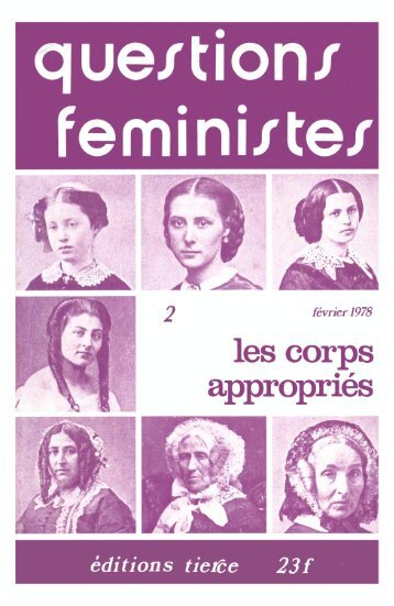 Questions Féministes n°2, Février 1978 - ressourcesfeministes