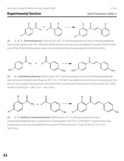 Synthesis of Tyrosinase Inhibitors: Designing Chalcones