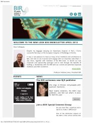 BIR Newsletter - British Institute of Radiology