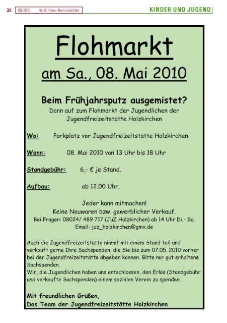 12. - 17. Mai 2010 - Holzkirchen