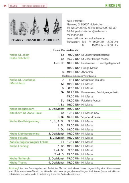 12. - 17. Mai 2010 - Holzkirchen