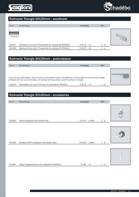 Catalogus (met prijzen adviesverkoop incl. 19% btw) - Schadebo