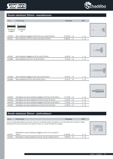 Catalogus (met prijzen adviesverkoop incl. 19% btw) - Schadebo