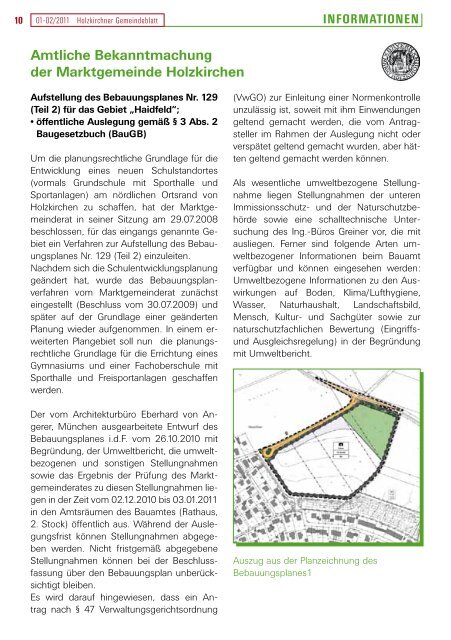 Ausgabe • Januar/Februar 2011 - Holzkirchen