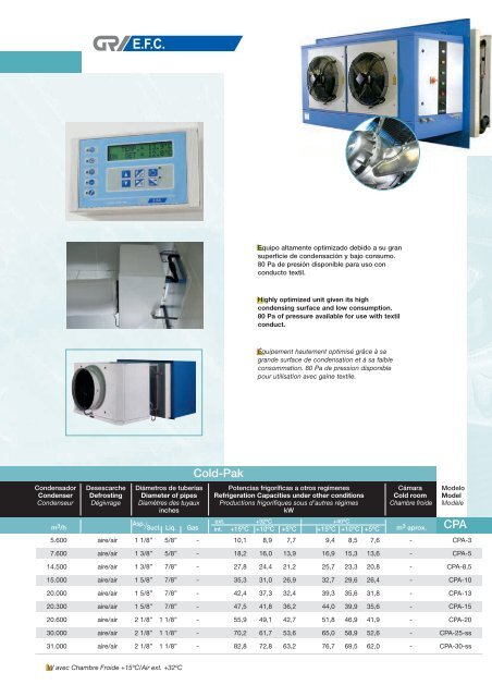 equipos frigorÃ­ficos compactos compact refrigeration ... - Klima-Therm