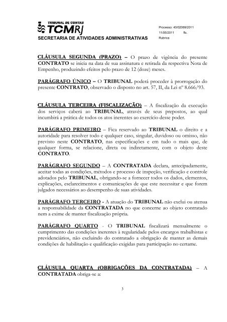 Comissão de Licitação - PREGÃO - Tribunal de Contas do ...