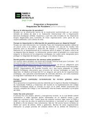 Preguntas y Respuestas Requisitos de Paradero (whereabouts)