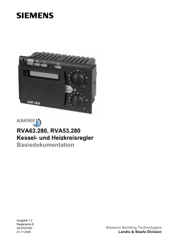 RVA63.280, RVA53.280 Kessel- und ... - World of Heating
