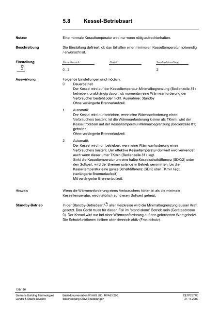 RVA63.280, RVA53.280 Kessel- und ... - World of Heating