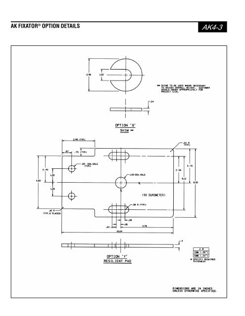 UNISORB AK Fixator System - Unisorb Installation Technologies