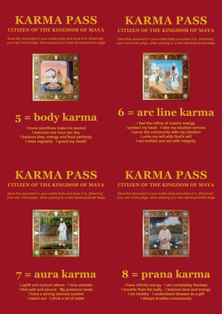 karma pass - 3HO Europe