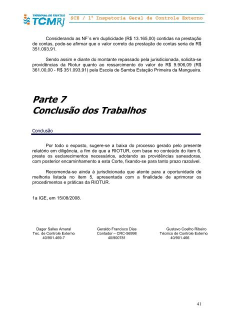 RIOTUR Diretor - Presidente Matr. 66/560.976 - Tribunal de Contas ...