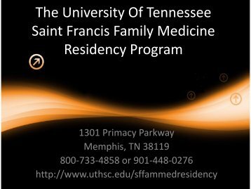 Program Slide Show - The University of Tennessee Health Science ...