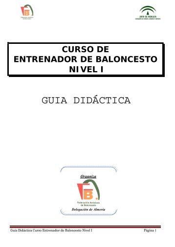 Guía Didáctica Nivel I - Federación Andaluza de Baloncesto