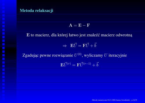 Metody numeryczne II RÃ³wnania rÃ³Ëzniczkowe cz ... - Panoramix