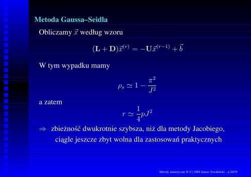 Metody numeryczne II RÃ³wnania rÃ³Ëzniczkowe cz ... - Panoramix