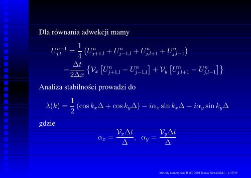 Metody numeryczne II RÃ³wnania rÃ³Ëzniczkowe cz ... - Panoramix