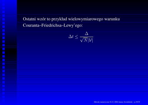 Metody numeryczne II RÃ³wnania rÃ³Ëzniczkowe cz ... - Panoramix