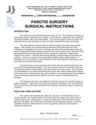 PAROTID SURGERY - Mission Hospital