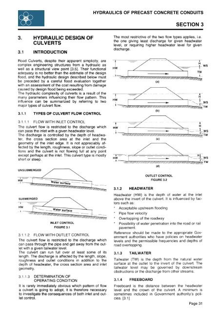 HYDRAULICS OF PRECAST CONCRETE CONDUITS ... - Humes