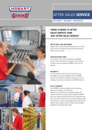 AFTER SALES SERVICE.pdf - Hobart Food Equipment