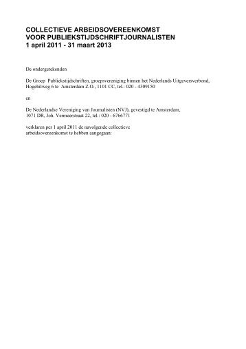 DE CAO - Het Uitgeverijbedrijf