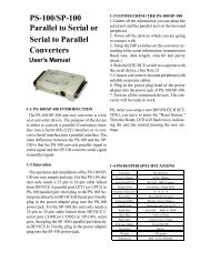 PS-100/SP-100 Parallel to Serial or Serial to Parallel Converters